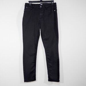 Riders By Lee Midrise Skinny Black‎ Jeans Size 10M